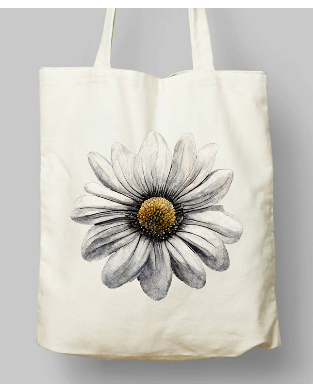 Daisy - Papatya Tasarımlı Bez Çanta