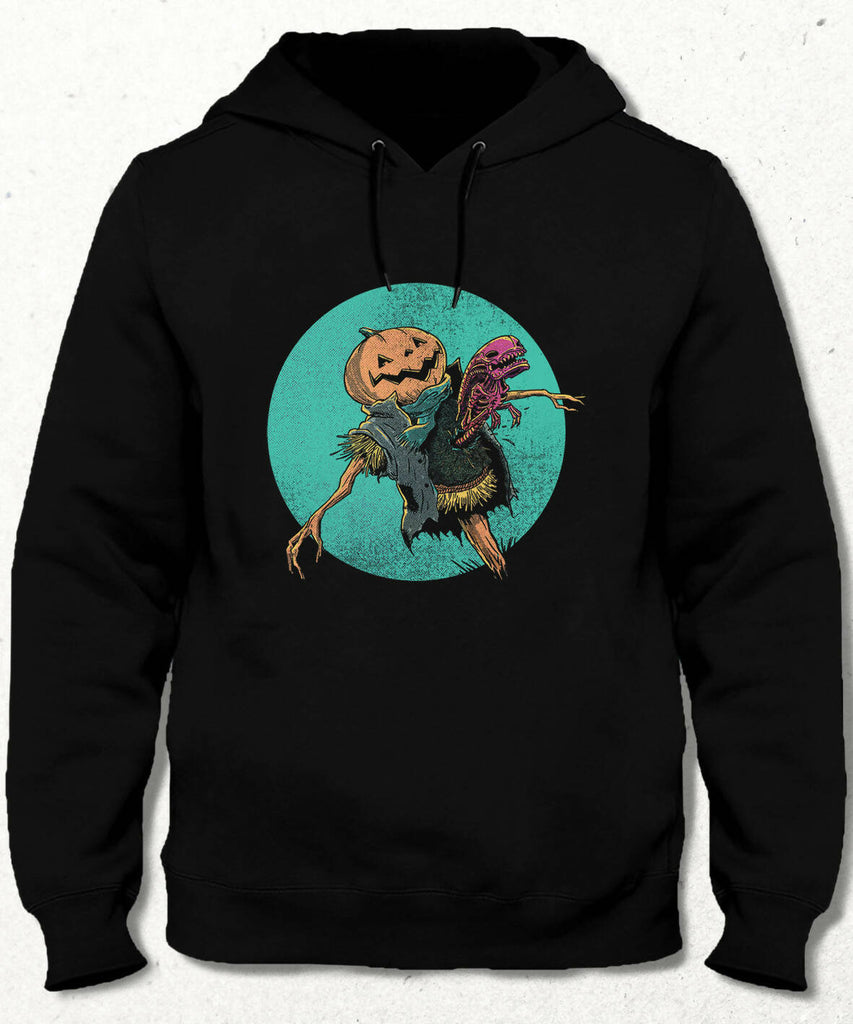 Halloween Alien Kapüşonlu Sweatshirt