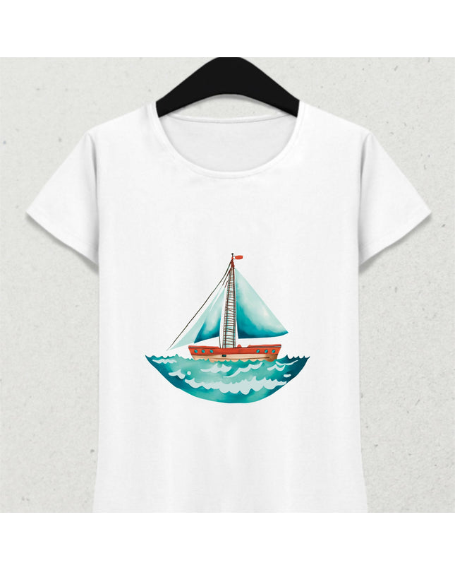 Yelkenli Tatil ve Deniz Temalı Tişört