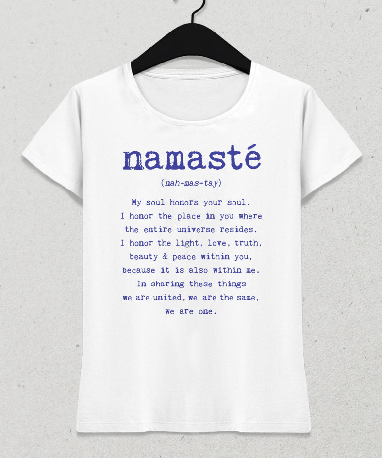 nah-mas-tay yoga tişört - basmatik.com