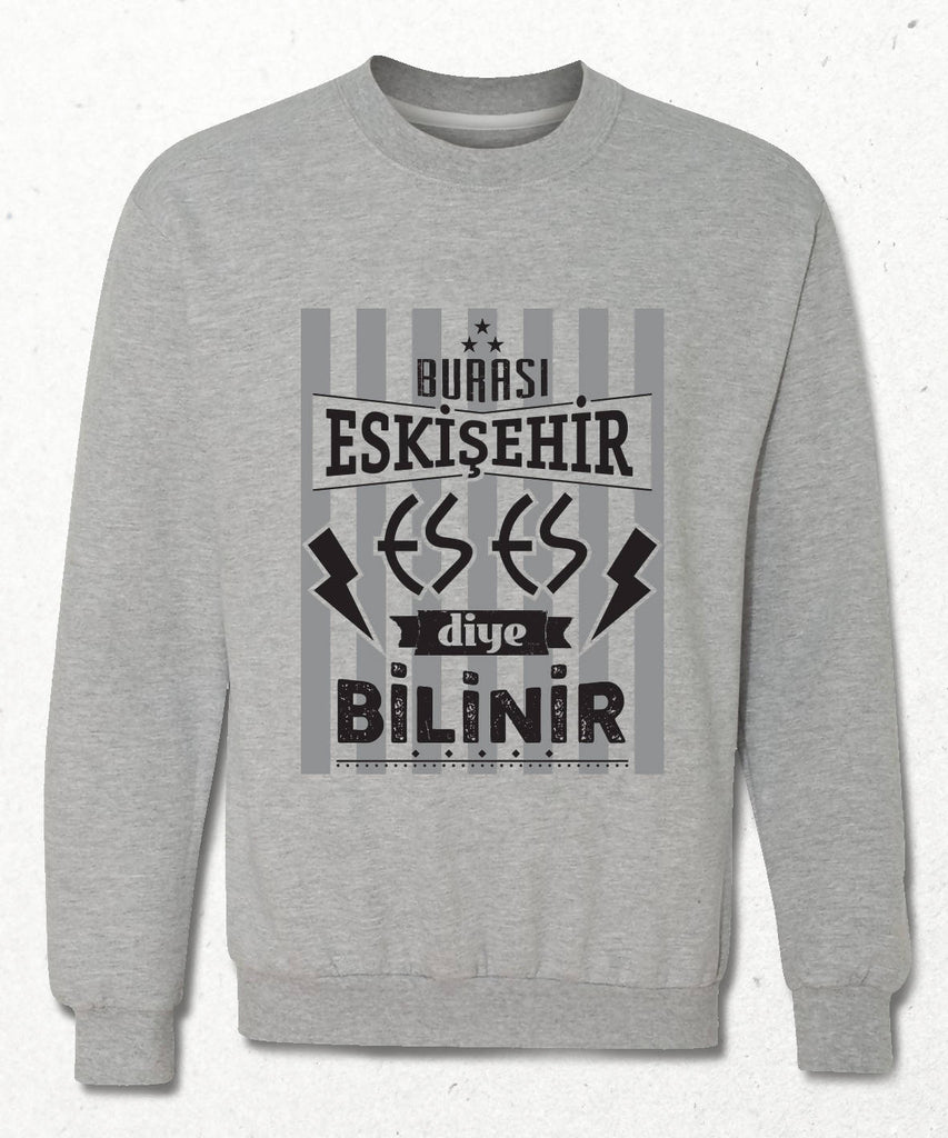 Kapüşonsuz Sweatshirt - Burası Eskişehir - 6 - basmatik.com