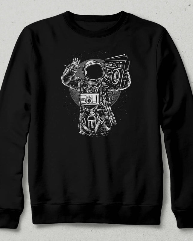 Astronot Boombox Sweetshirt