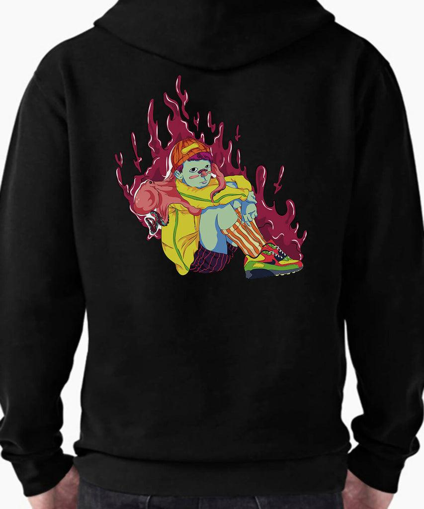 Octochild Sweatshirt Back Hoodie