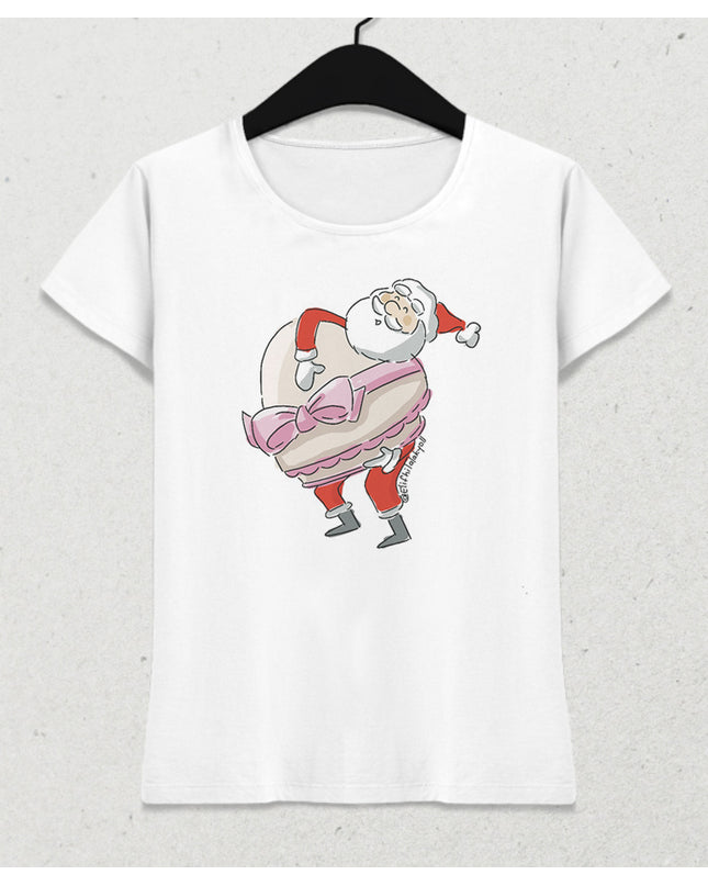 Noel Baba Kadın Tişört - basmatik.com