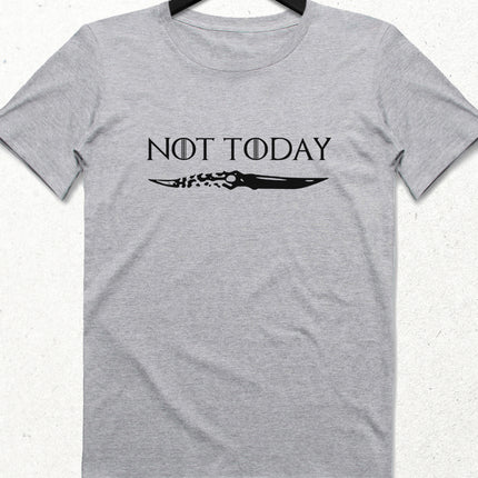 Not today gri erkek tişört - basmatik.com