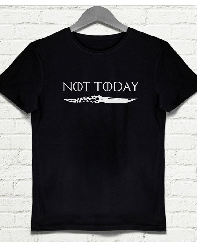 Not today siyah erkek tişört - basmatik.com