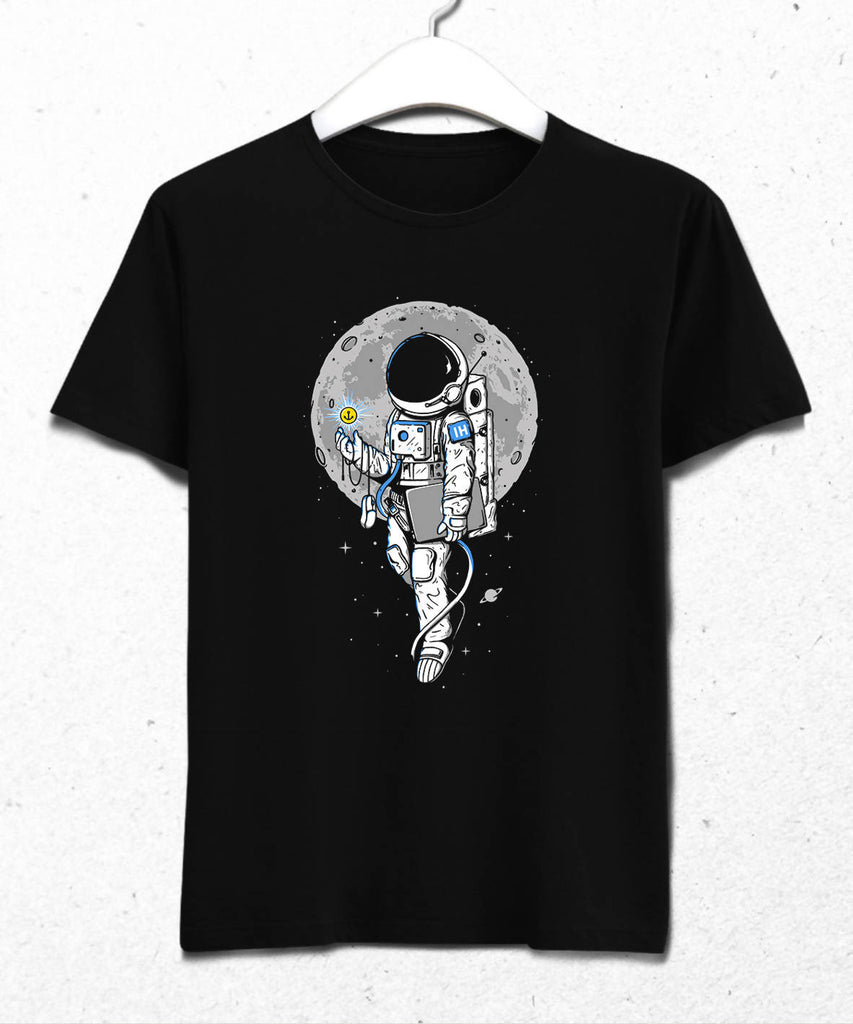 Astronaut Men's Black T-Shirt