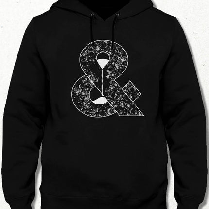 Hourglass Hooded Black Sweatshirt