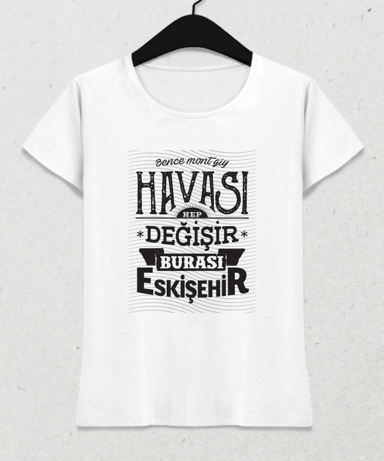 Burası Eskişehir - 8 / Kadın Tshirt - basmatik.com