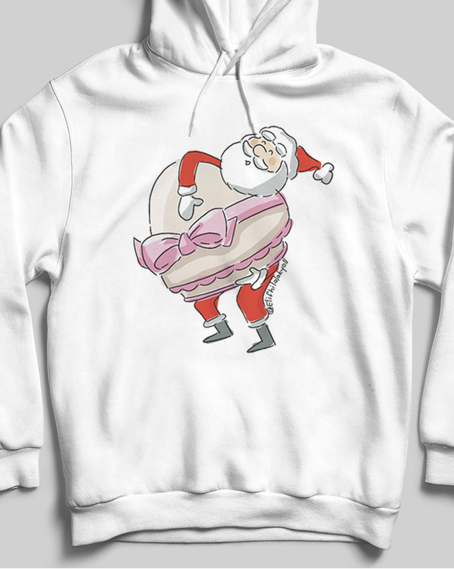 Noel Baba Beyaz Kapşonlu - basmatik.com