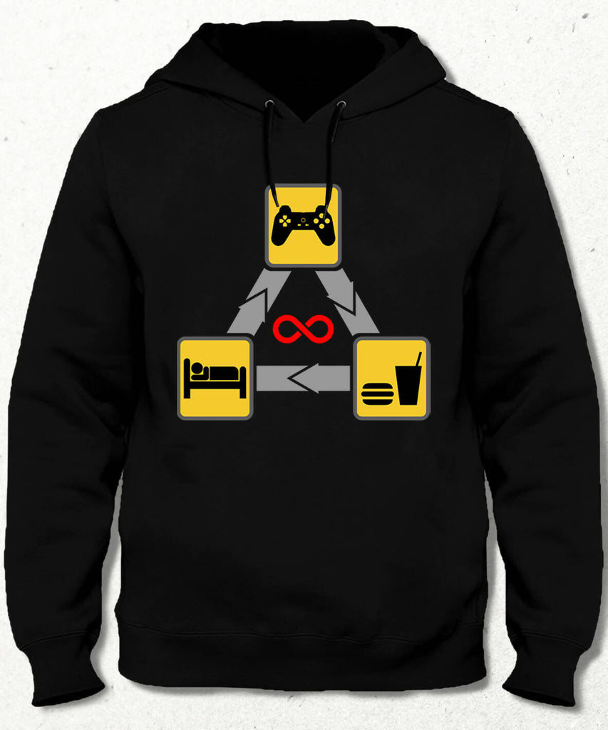 Gamer Routine Kapüşonlu Sweatshirt