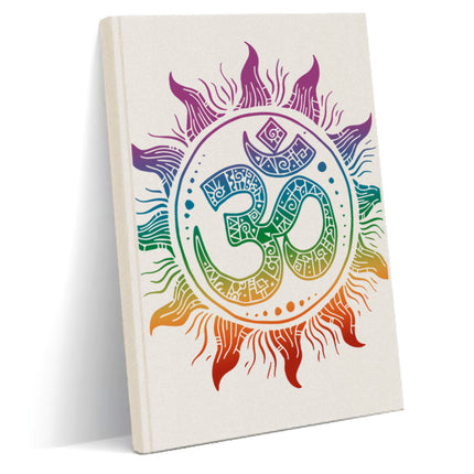 Ohm yoga kanvas defter - basmatik.com