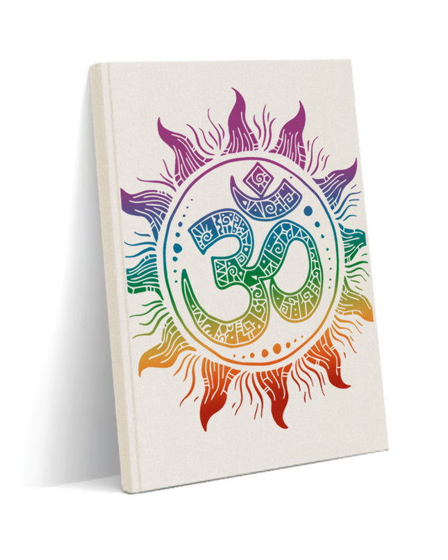 Ohm yoga kanvas defter - basmatik.com