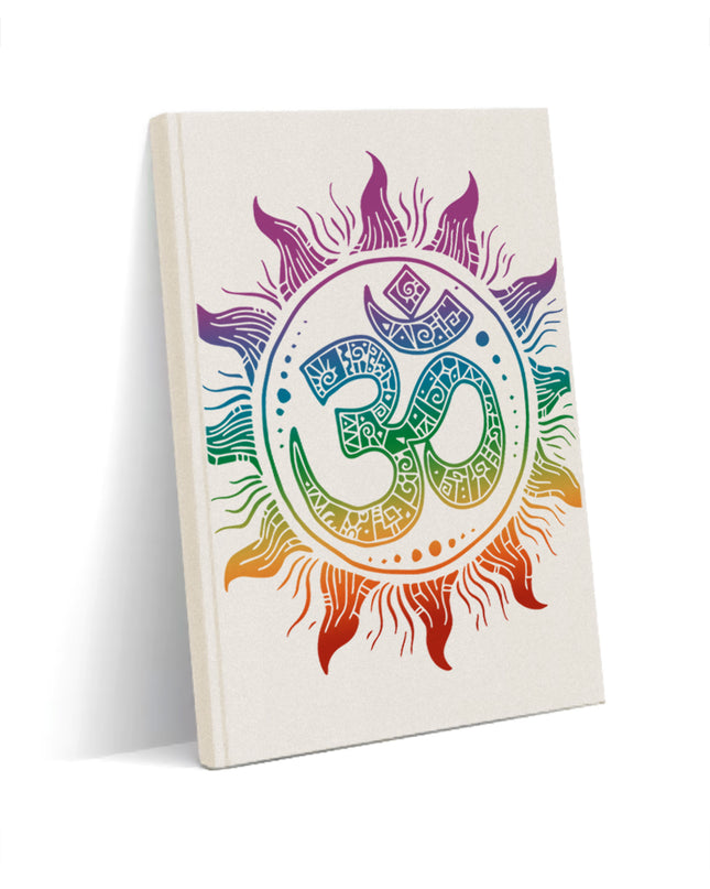Ohm yoga kanvas defter - basmatik.com