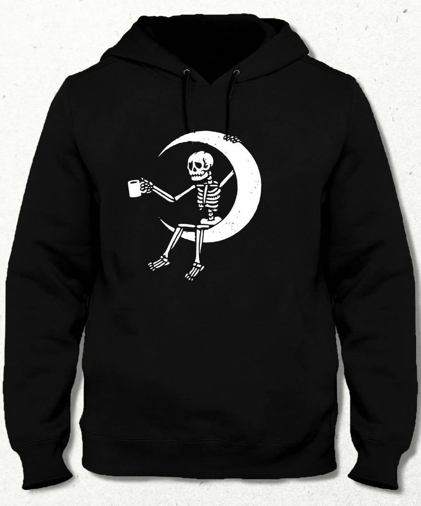 Skeleton Coffee Cup Kapüşonlu Sweatshirt