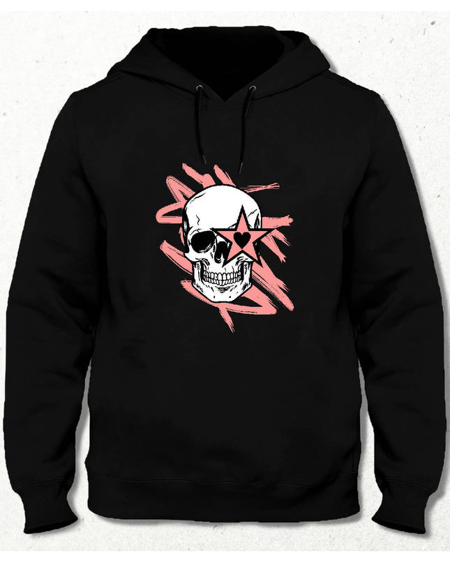 Erkek Skull Sweatshirt - Kapüşonlu - basmatik.com