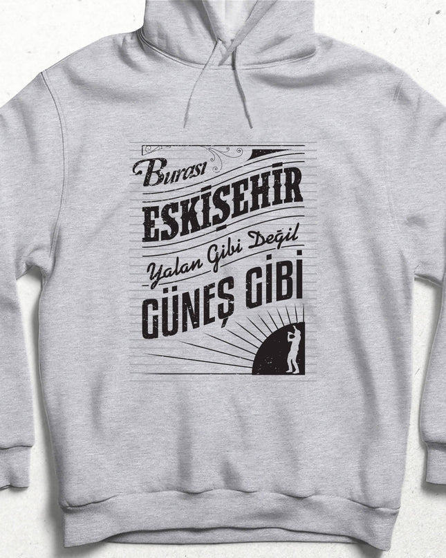 Kapüşonlu Sweatshirt - Burası Eskişehir - 2 - basmatik.com