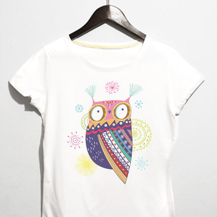 colorfull owl tshirt - basmatik.com