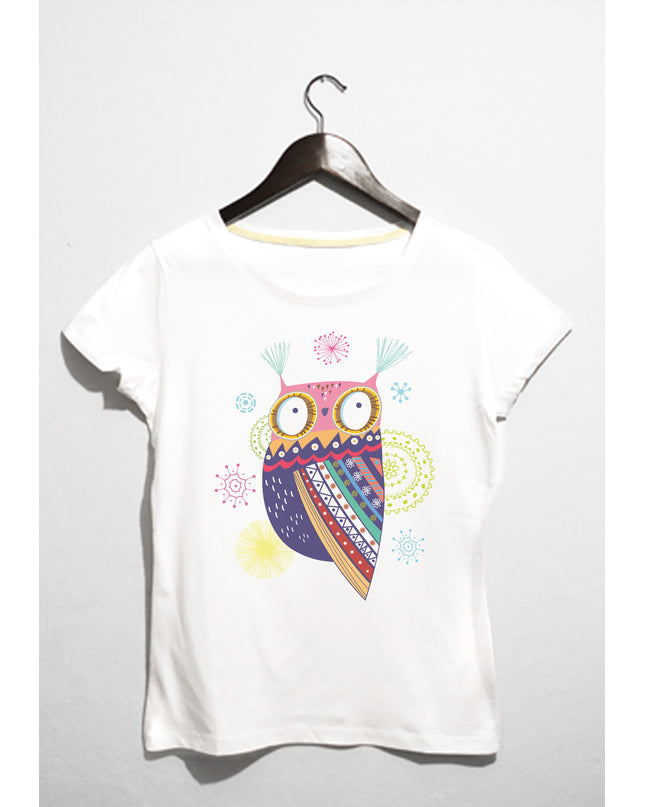 colorfull owl tshirt - basmatik.com