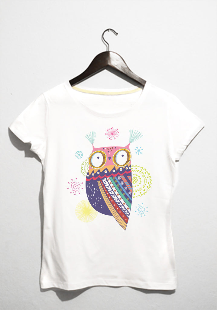 colorfull owl tshirt - basmatik.com