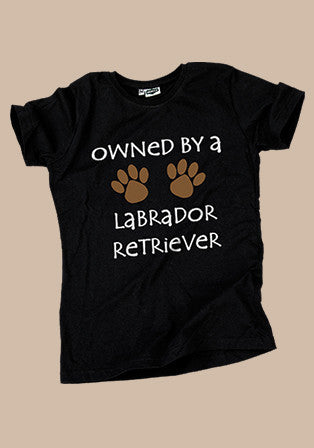 owned by labrador t-shirt - basmatik.com