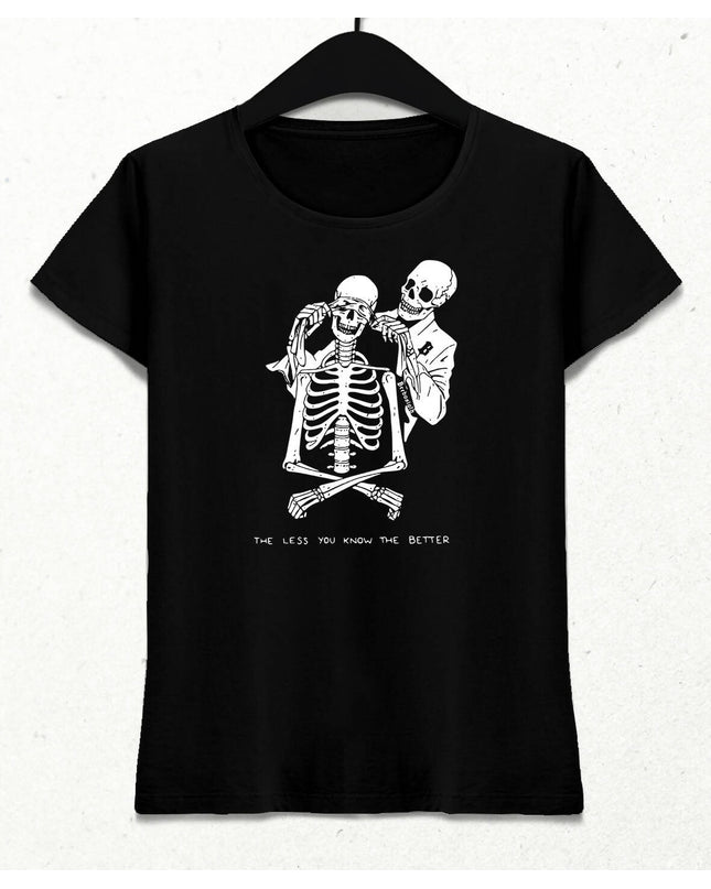 Skeletons Blindfold Kadın Tişört - basmatik.com
