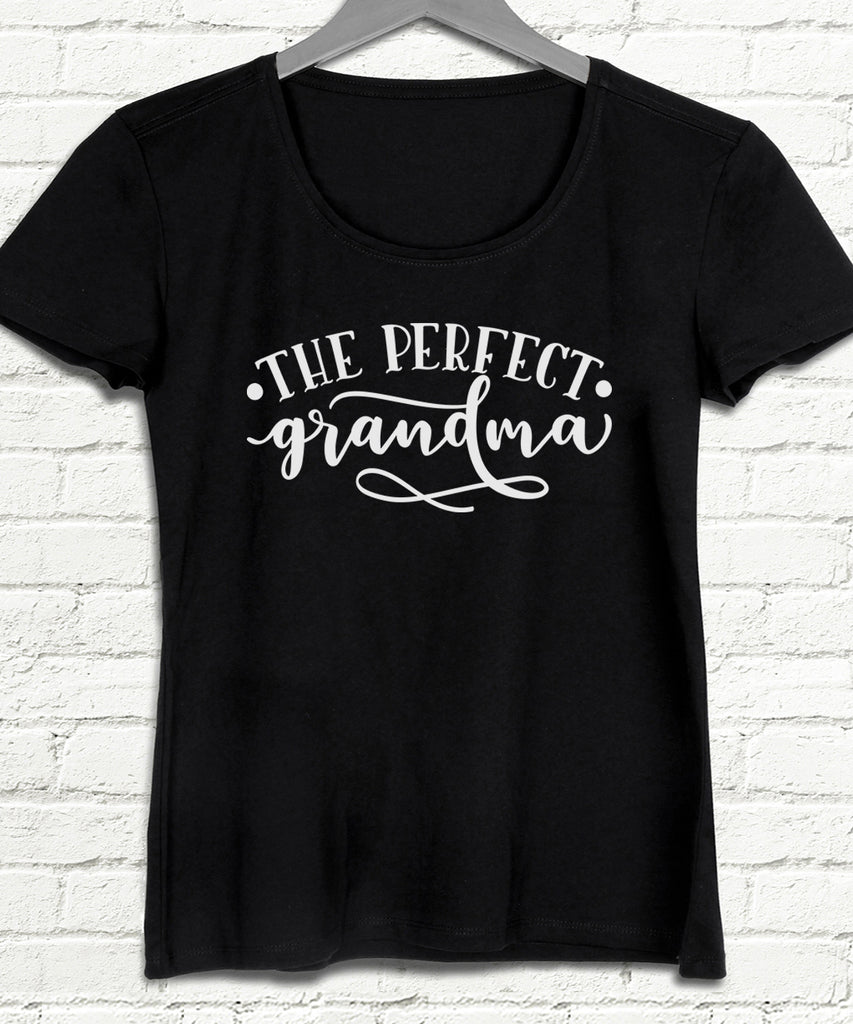 Perfect grandma siyah tişört - basmatik.com