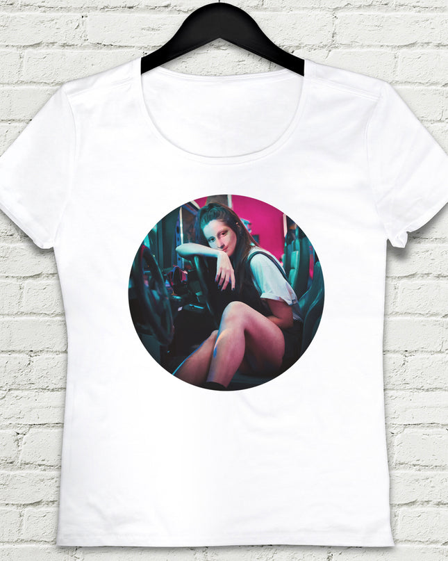 Pinky Lisa Beyaz Tshirt - basmatik.com