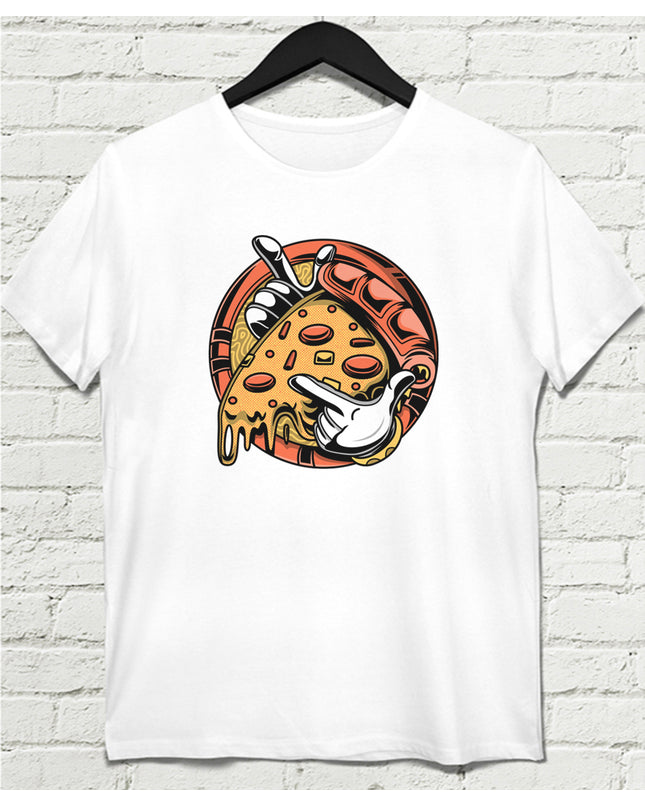 Pizza Slice Erkek Tişört - basmatik.com