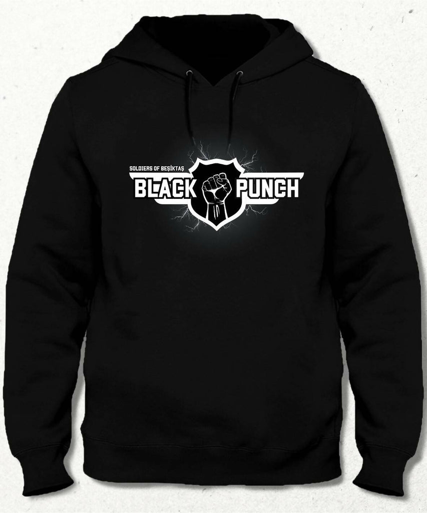 Black Punch Unisex Hooded Sweatshirt