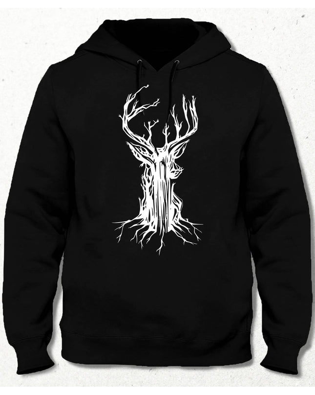 Ağaç Geyik Temalı Sweatshirt - basmatik.com
