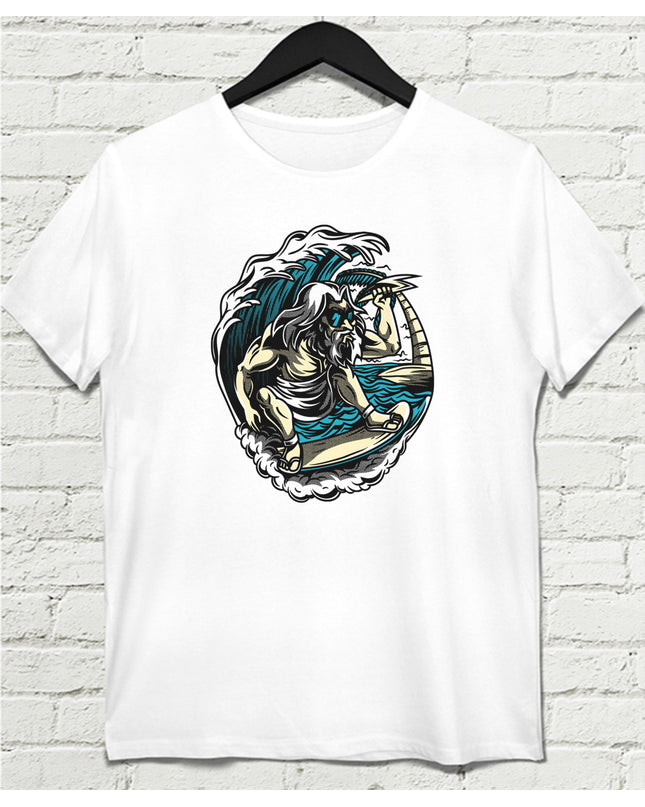 Poseidon Surf Erkek Tişört - basmatik.com