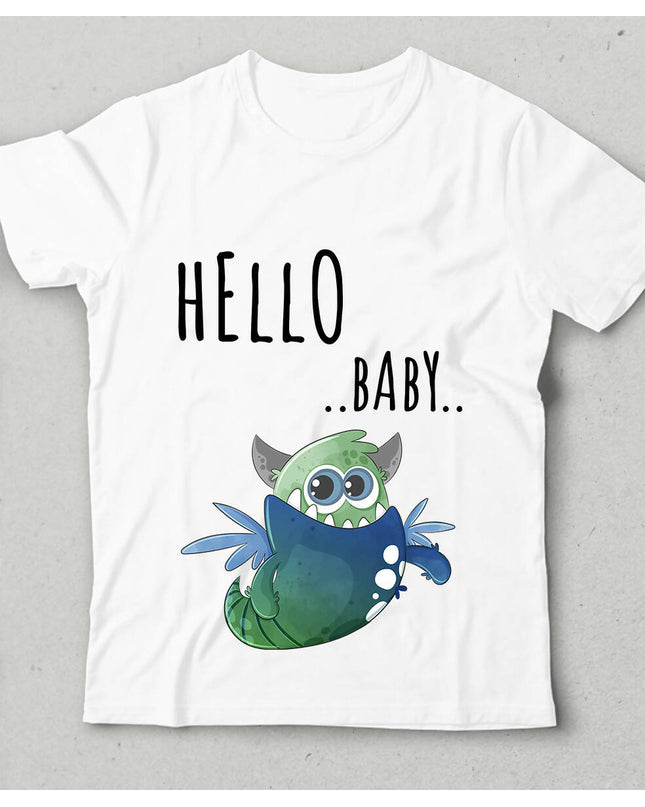 Monster Bisiklet yaka Kısa Kollu Tişört