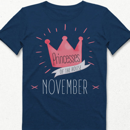 princess of the house doğum günü indigo tişört - basmatik.com