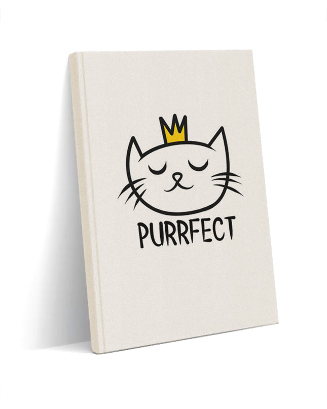 Purrfect kanvas defter - basmatik.com