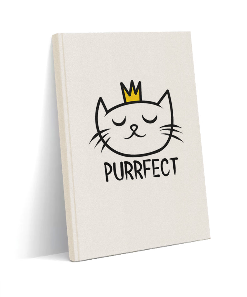 Purrfect kanvas defter - basmatik.com