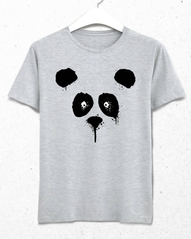 Suluboya Panda Erkek Tişört - basmatik.com