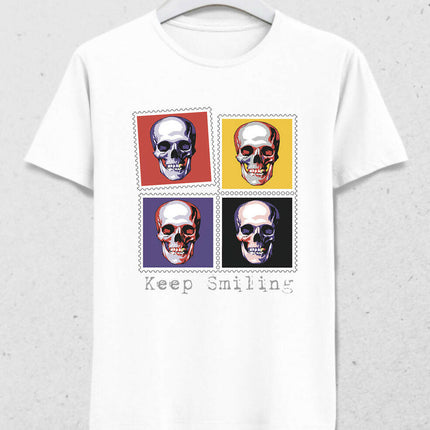 Keep Smiling Erkek Tişört - basmatik.com