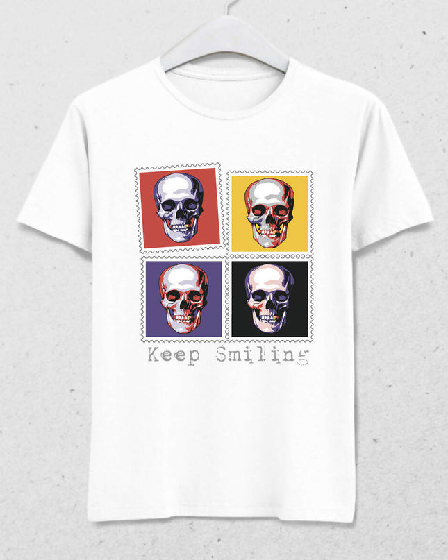 Keep Smiling Erkek Tişört - basmatik.com