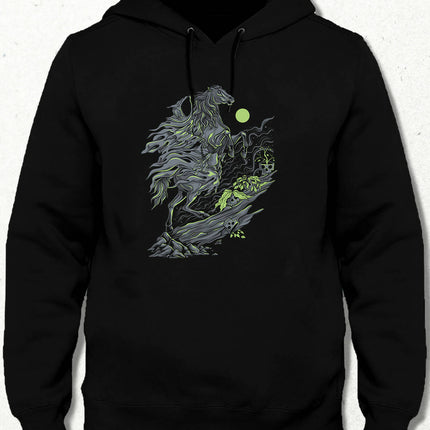 Mystical Night Kapüşonlu Sweatshirt - basmatik.com