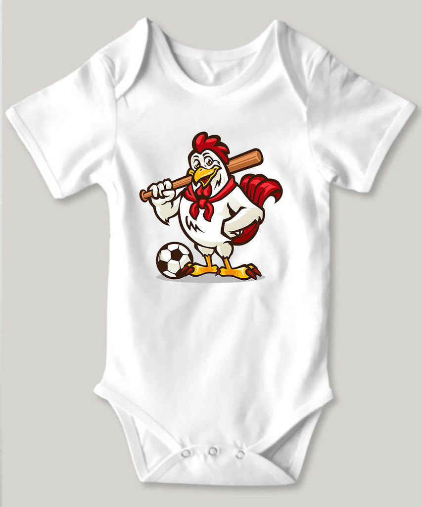 Athlete Rooster Baby Bodysuit