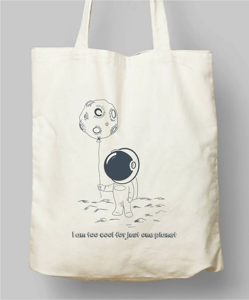 Too cool for just one planet cloth bag