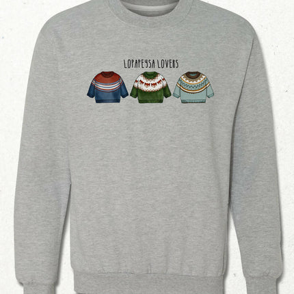 LOPAPEYSA I, Iceland Sweater Pattern Illustration Sweatshirt