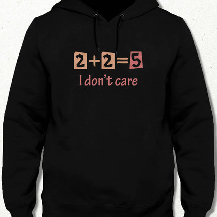 I Don't Care Kapüşonlu Sweatshirt