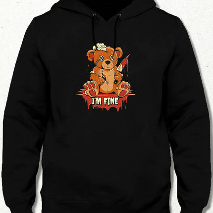 I'm Fine Hooded Sweatshirt