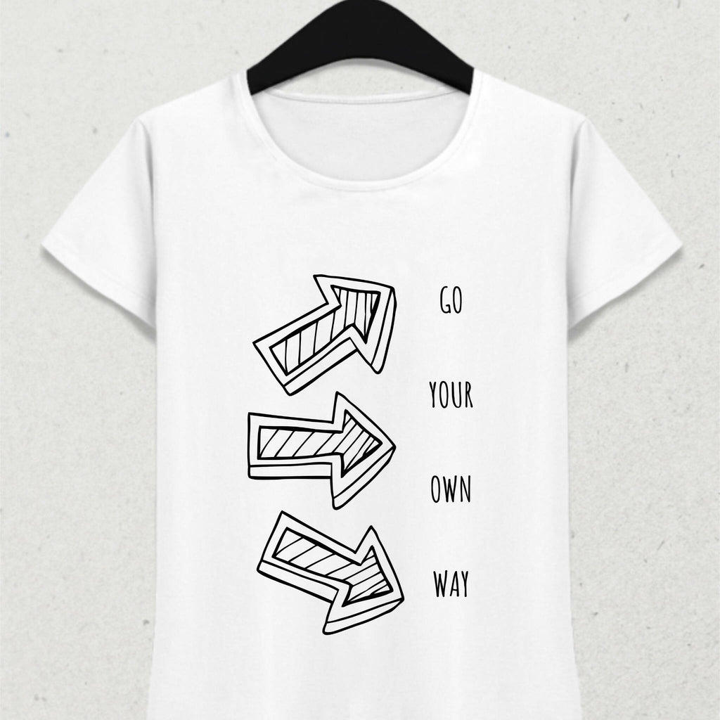 Go Your Own Way Slogan T-Shirt 