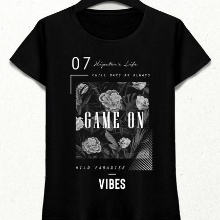 Game On Kadın Streetwear Tasarım T-shirt