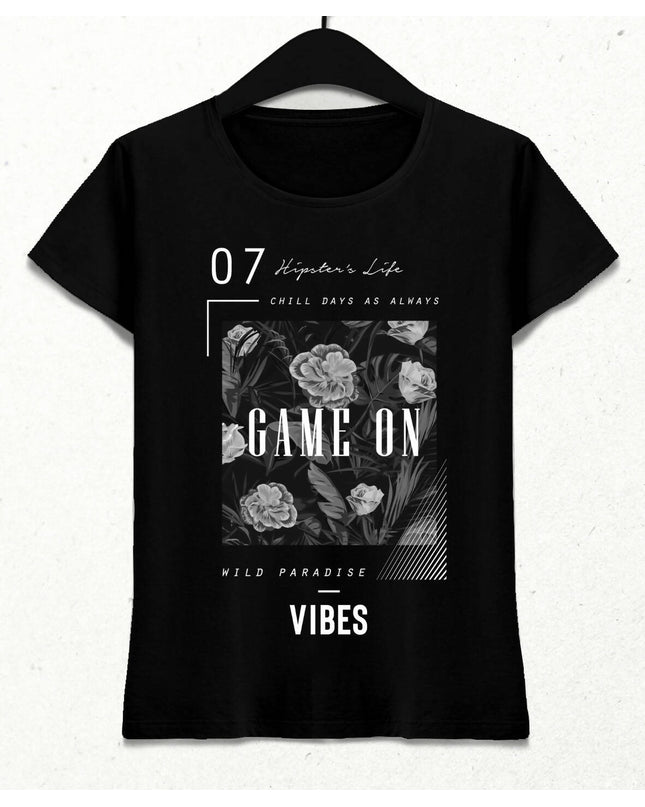 Game On Kadın Streetwear Tasarım T-shirt