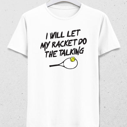 Racket talking erkek tişört - basmatik.com
