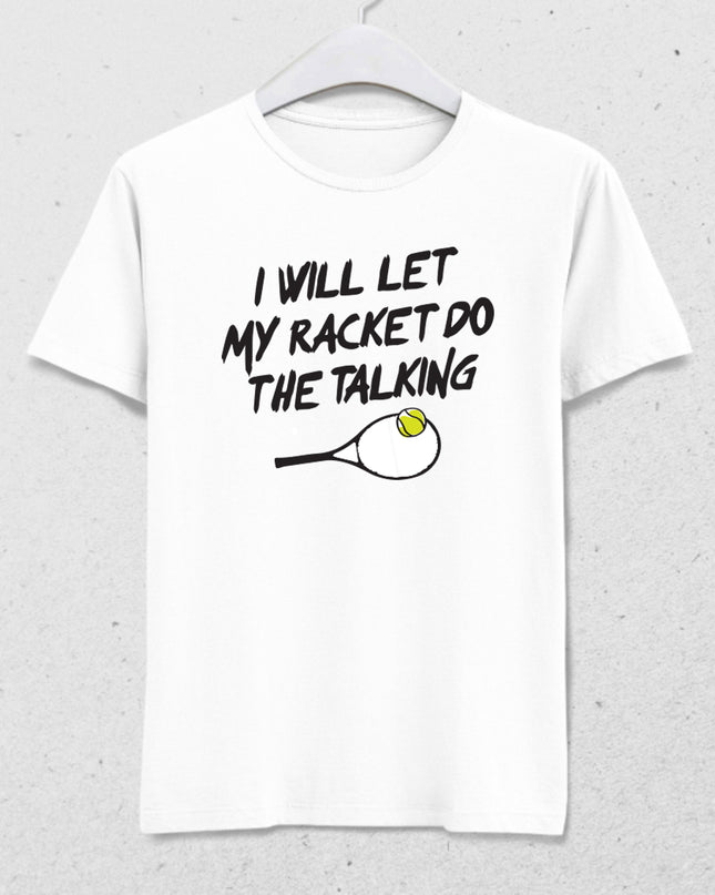 Racket talking erkek tişört - basmatik.com